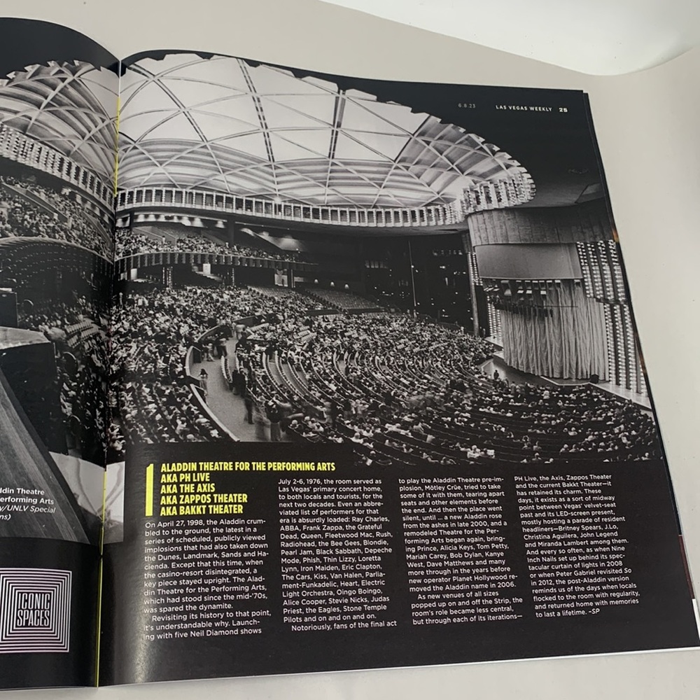 Iconic Music Rooms Las Vegas Weekly Paper Magazine used Lucy Ball on cover - Picture 4 of 10